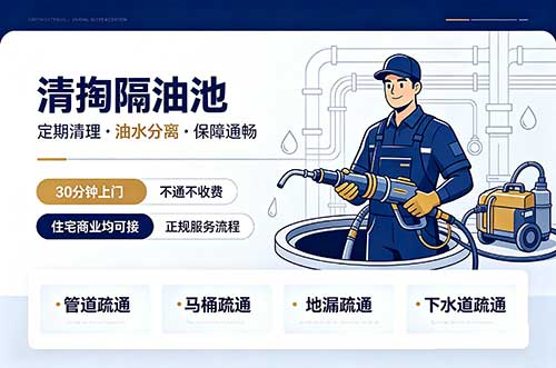义乌清掏隔油池